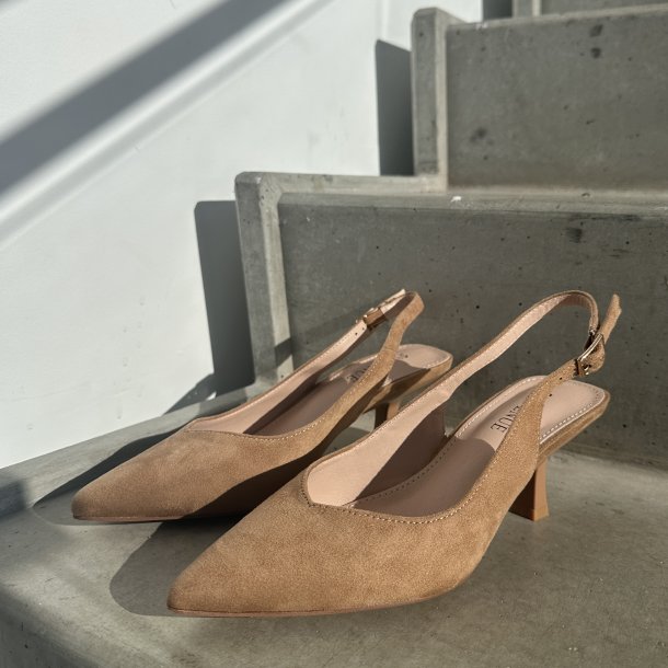Slingback pump Freja camel Str. 36-41