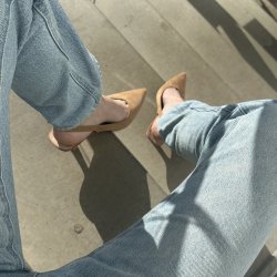 Slingback pump Freja camel Str. 36-41