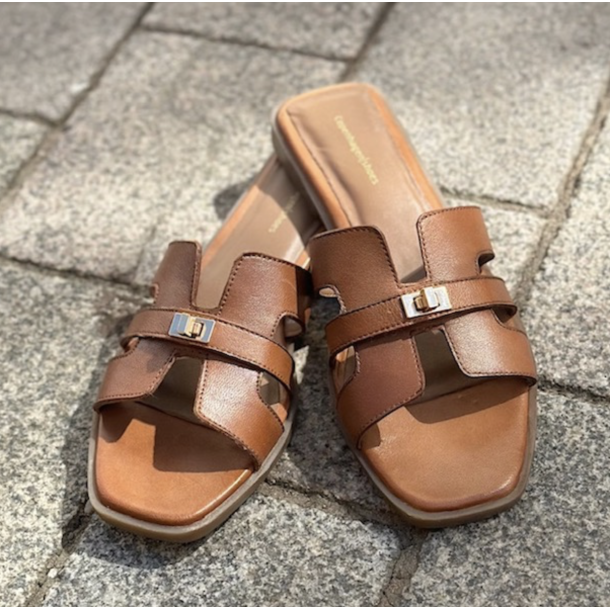 Sandal WOMEN'S WORLD Cognac skind 