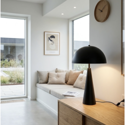Bordlampe Aura sort metal - H: 50 cm