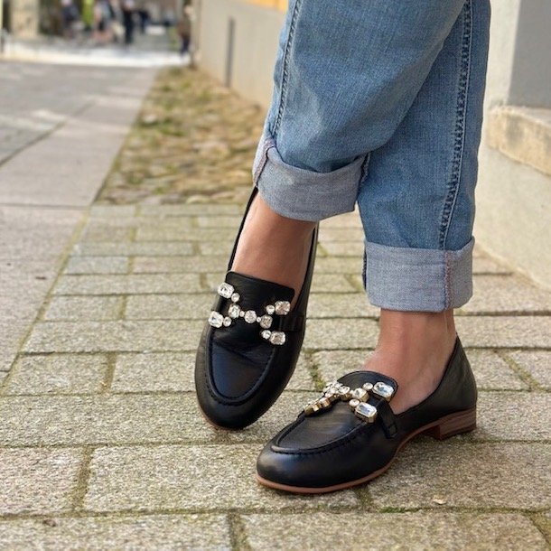 Loafer sparkling skind str 36-41