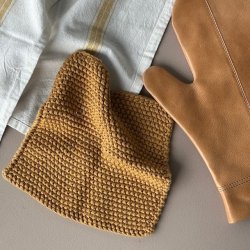 grydelap mynte strikket b: 22 l: 22