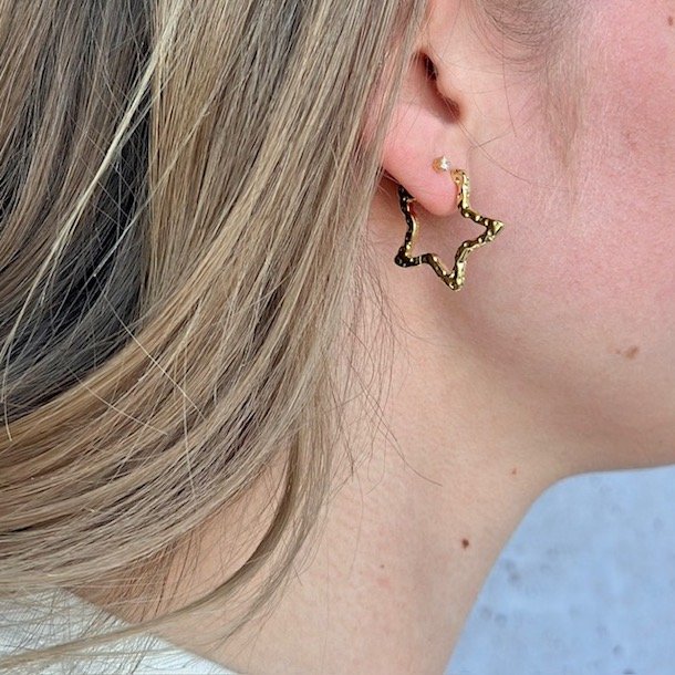 Hoops STELLA 25 mm Forgyldt slv