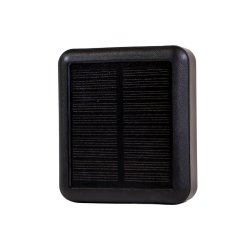 Mini solar powerbank med kabler, 10.000 mAh