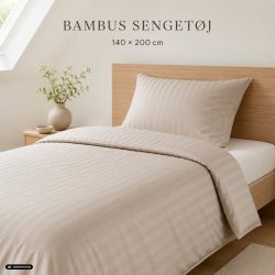 Bambus senget�j taupe - str 140 x 200 - 63x60