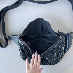 Verona Bumbag vasket skind flet