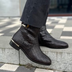 stvle YOU CAN FLY kaffe croco skind str 37-41