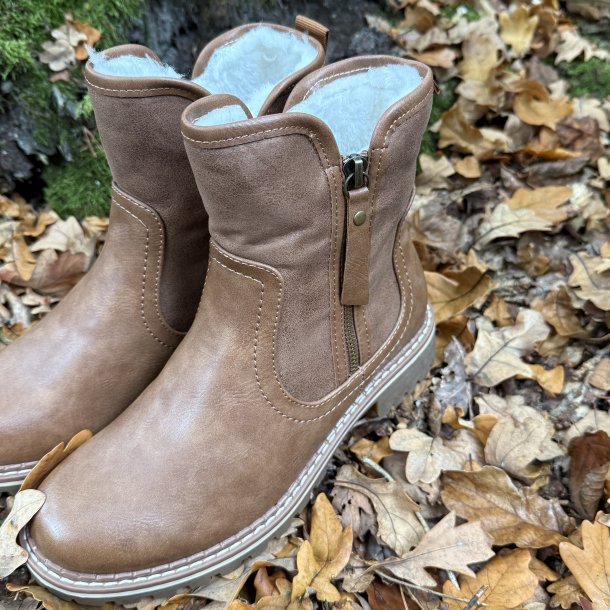 Avenue boot stvle Camel - Str. 36 - 41 med for