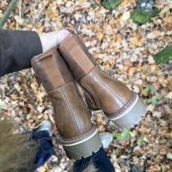 Avenue boot stvle Camel - Str. 36 - 41 med for