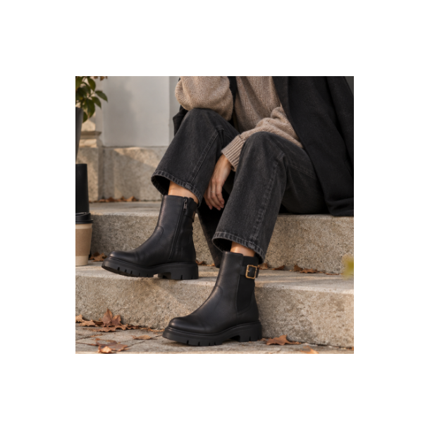 Ankel st�vle Mona med for sort - str 36-42