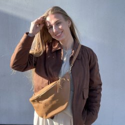 Bltetaske stor Struktur skind