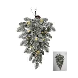 Stor grangren med lyskde - 55 cm LED lyskde