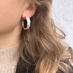 HOOPS NEW FANNY 30 mm sterling slv