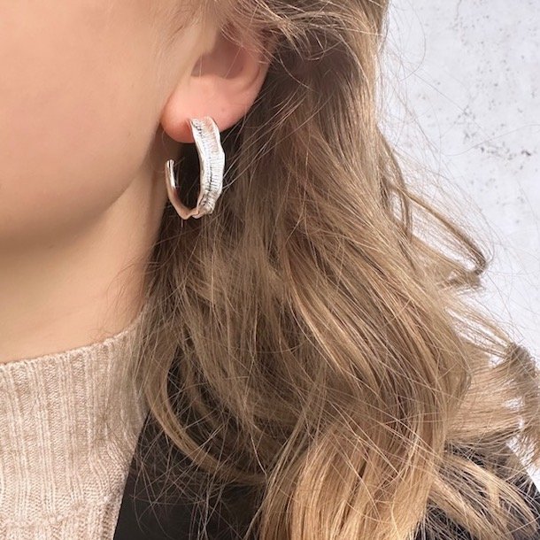 HOOPS NEW FANNY 30 mm sterling slv