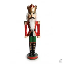 Stor n�ddekn�kker med sk�g � r�d, h94 cm - KUN CLICK&COLLECT