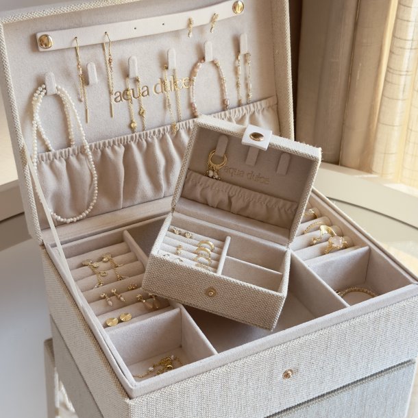 Smykkeskrin box big sand - Aqua Dulce