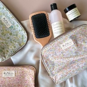 Toilettaske stor flora