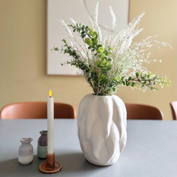 Vase off-white keramik