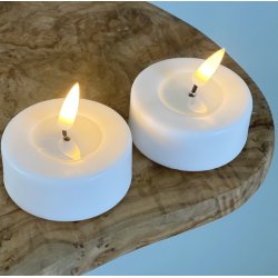 Store Hvide Fyrfadslys - st af 2