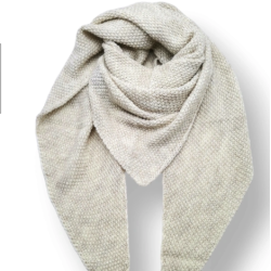 Stor strikket Sophie Scarft uld miks 180x48 cm