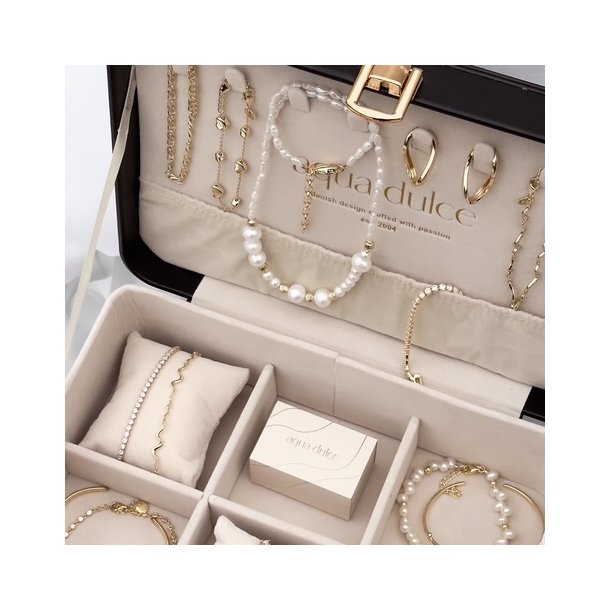 Stort smykkeskrin SORT - Aqua Dulce limited edition