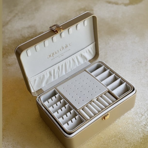 Stort smykkeskrin guld - Aqua Dulce limited edition