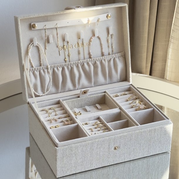 Smykkeskrin box big sand - Aqua Dulce