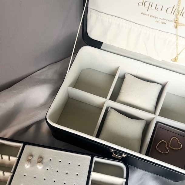 Stort smykkeskrin SORT - Aqua Dulce limited edition