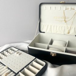 Stort smykkeskrin SORT - Aqua Dulce limited edition