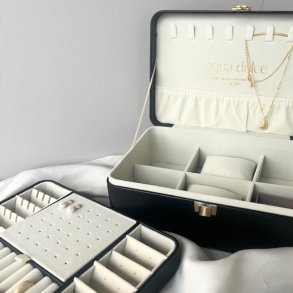 Stort smykkeskrin SORT - Aqua Dulce limited edition