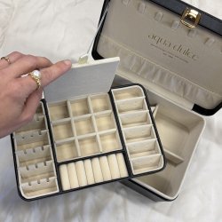 Stort smykkeskrin SORT - Aqua Dulce limited edition