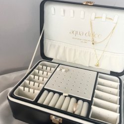 Stort smykkeskrin SORT - Aqua Dulce limited edition