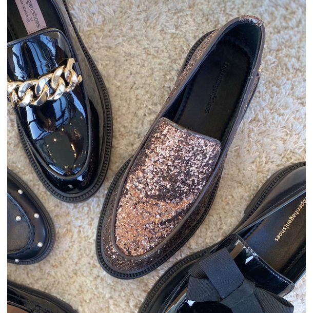 LOAFER CPHS BROWN GLITTER skind str 36-41