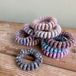 Spiral elastikker meleret farver