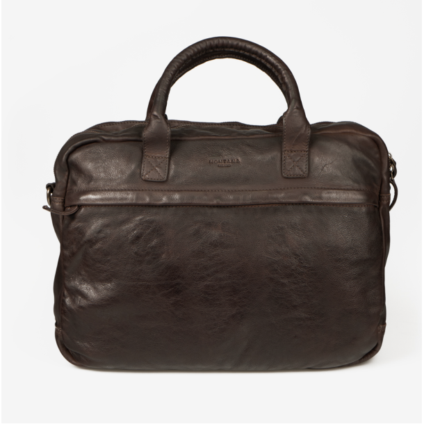 Lenox computertaske dobbelt washed skind