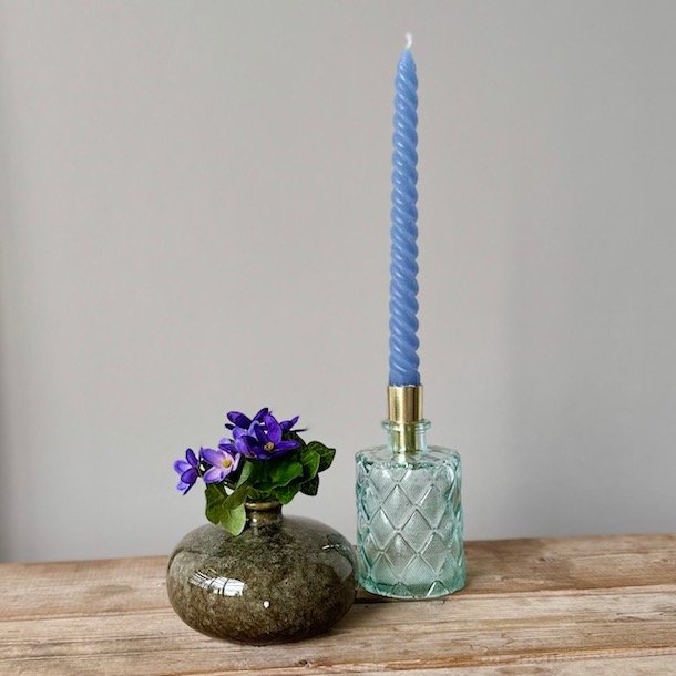 Vase rund grn keramik