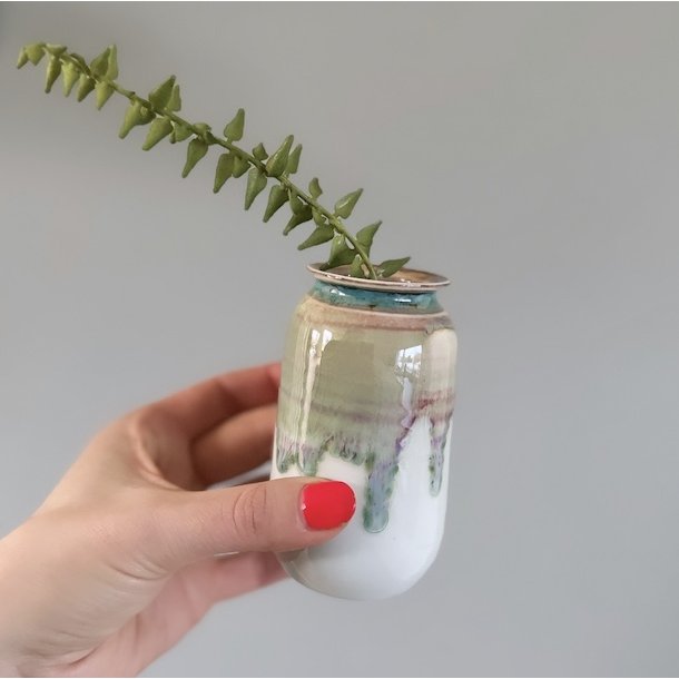 Vase Midi keramik fuld glace 10-12 cm