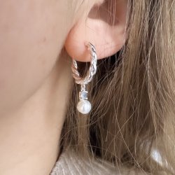 Hoops CURLY SKY 20 mm Sterling Slv