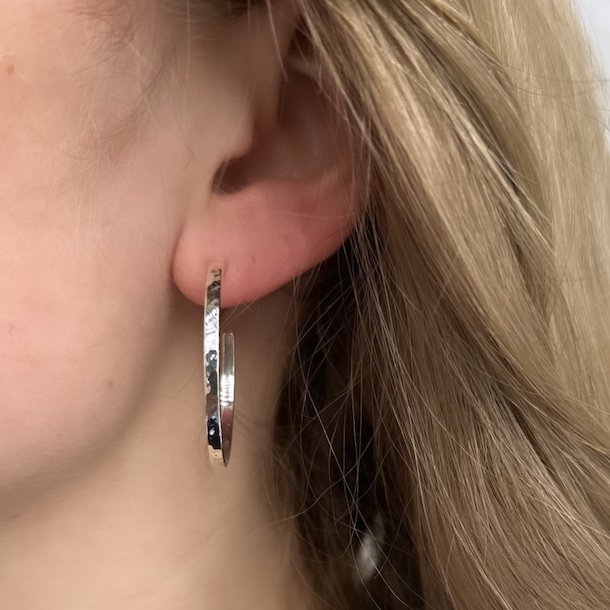 Hoops ELENA 30 mm Sterling Slv