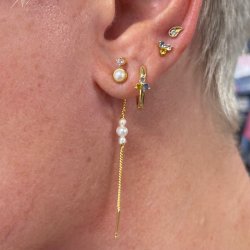 restikker GUNNVA pastel Forgyldt slv