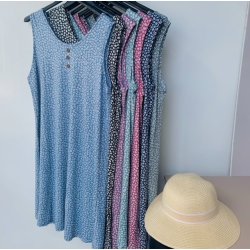 Sommer kjole marguerit str m-xxl