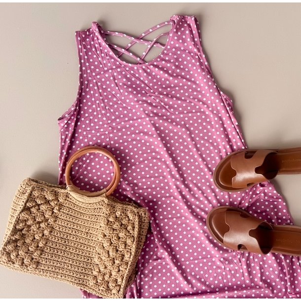 Strandkjole dot str m-xxl