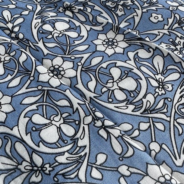 Sommer kjole white flora bomuld str. S-XL