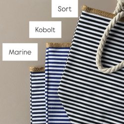 Strandtaske marine strib
