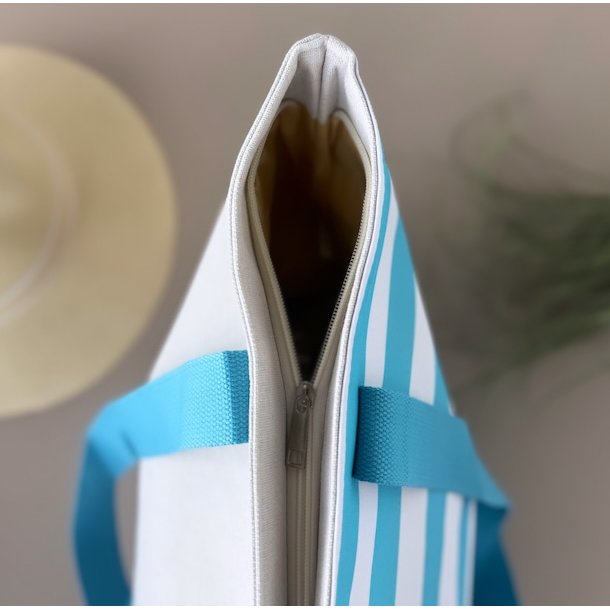 Strandtaske maritim strib