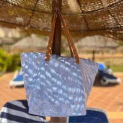 Strandtaske SMALL STRIPE coated