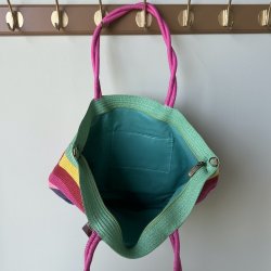 Flet taske color stribe