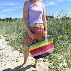 Flet taske color stribe