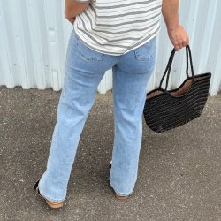 Jeans straight leg super stretchy str. XS-XL