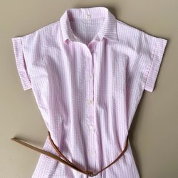 Stribet kjole bomuld str. S-xl